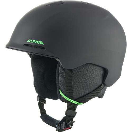 Alpina Brix Jr Kinder Skihelm - black-neon matt
